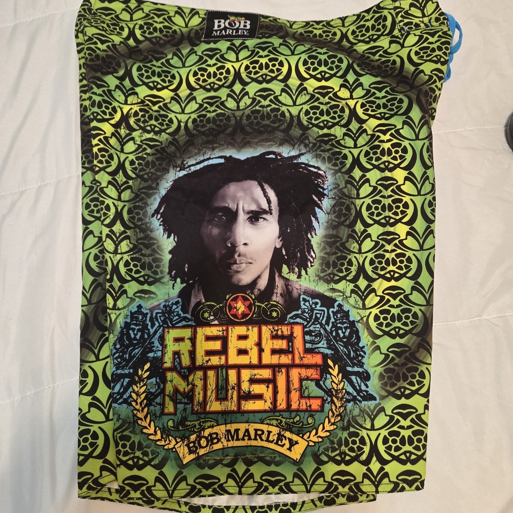 Bob Marley & the Collection Rebel Music Swim Board Shorts Size 36